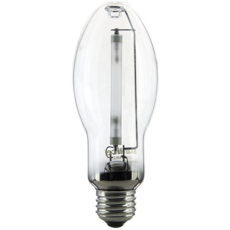 Sunlite 03620-SU LU150/MED High Pressure Sodium Light Bulb, 150 Watts, ED17/MED, Medium Base (E26), ANSI Code S55, 15000 Lumen, 20000 Life Hours, Clear, 2100K - Image 1